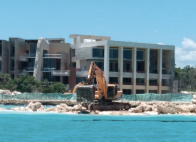 construction of new xcaret marina