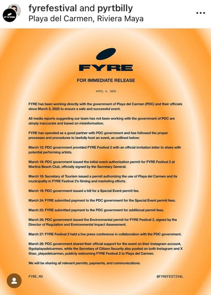claims from fyre festival 2 organizers