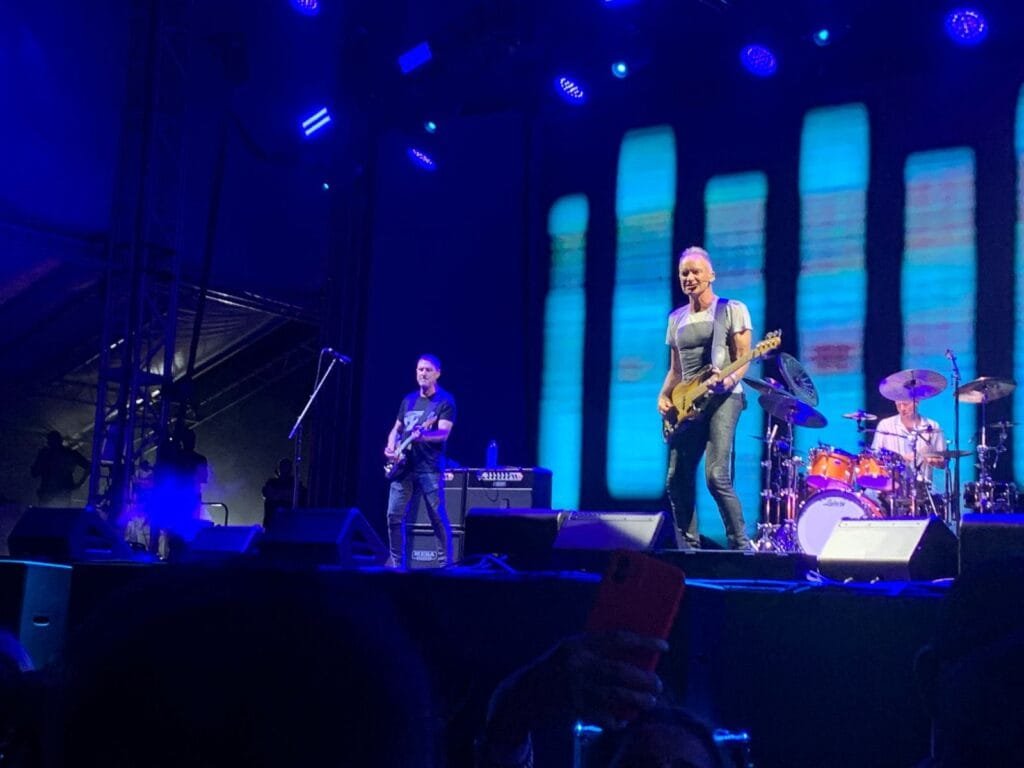 Sting plays concert in tulum