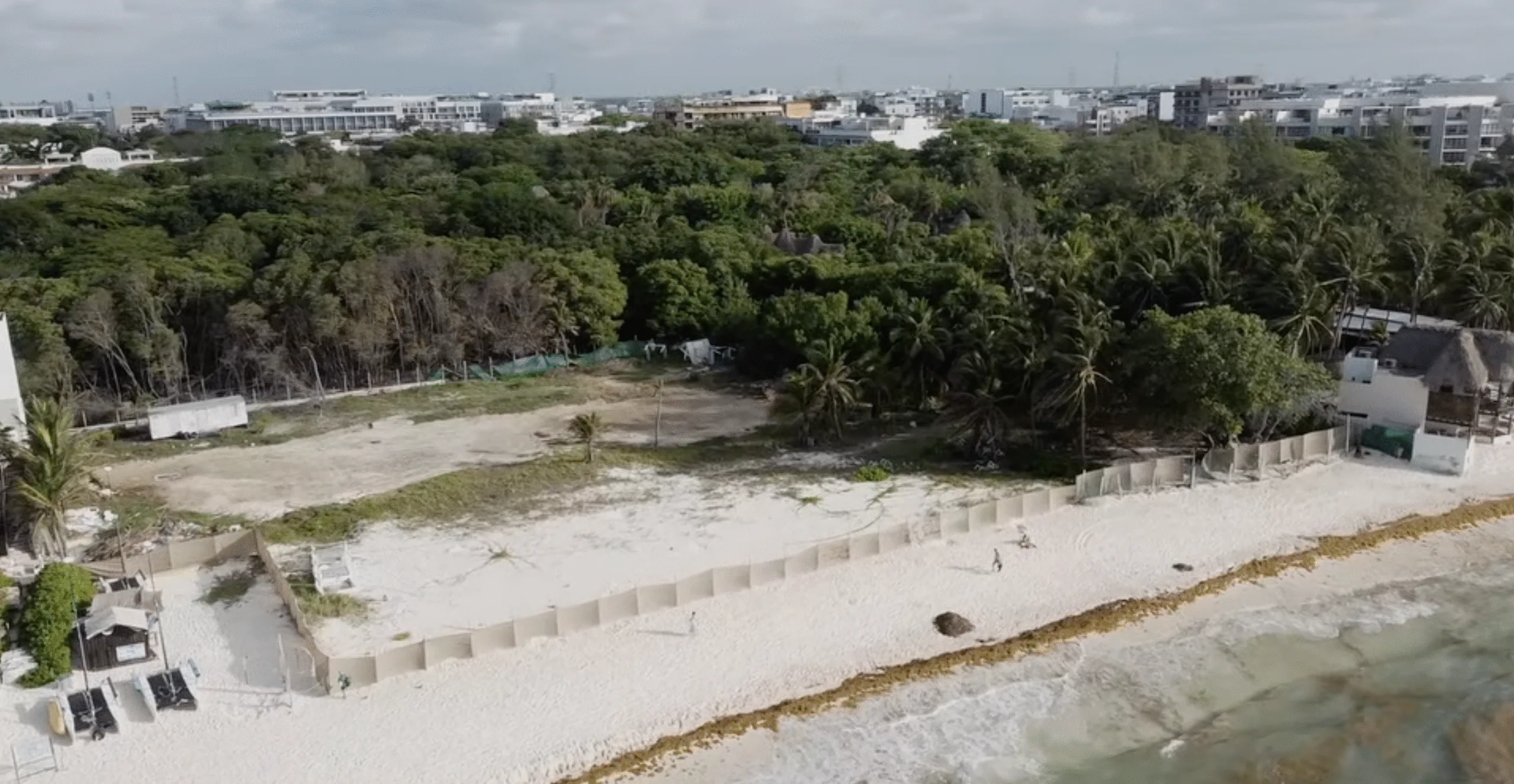 aerial footage of development at mamitas beach