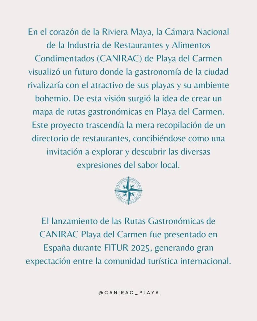 canirac ruta gastronomic playa del carmen