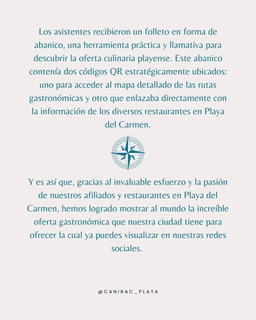 canirac ruta gastronomic playa del carmen