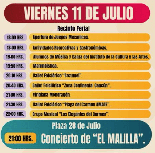 Feria del Carmen 2025 Playa del Carmen