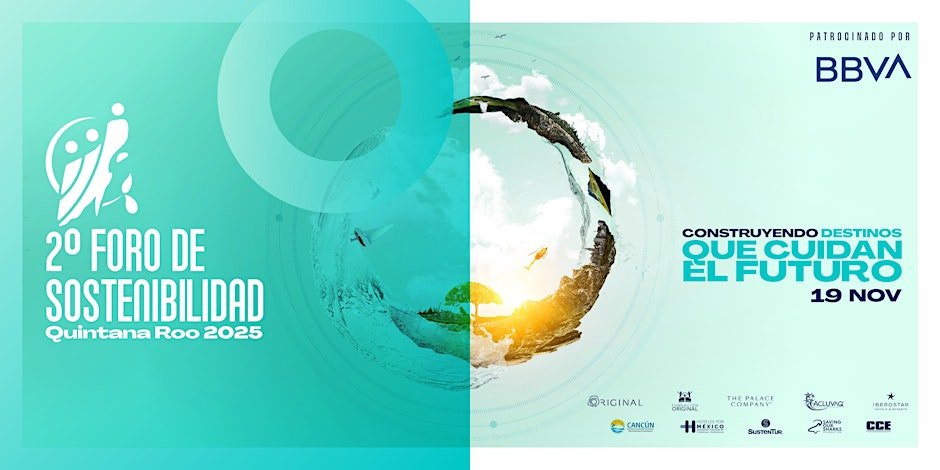 Promotional banner for the Second Sustainability Forum featuring the event details and sponsor information