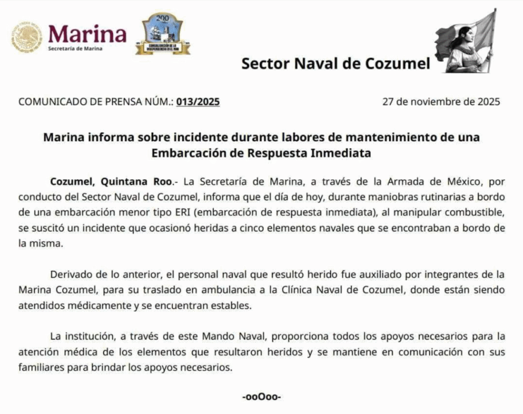 Marine Accident on Cozumel