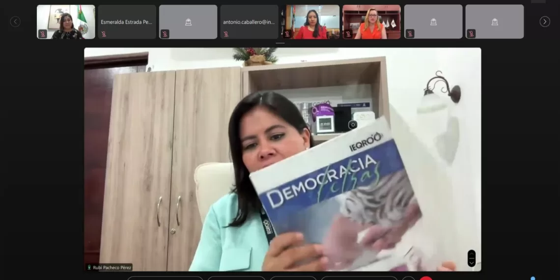 IEQROO presents Democracia en Letras digital magazine at INE Book Fair