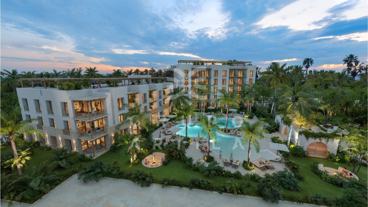 Aerial view of the proposed La Salina luxury development site in Isla Mujeres