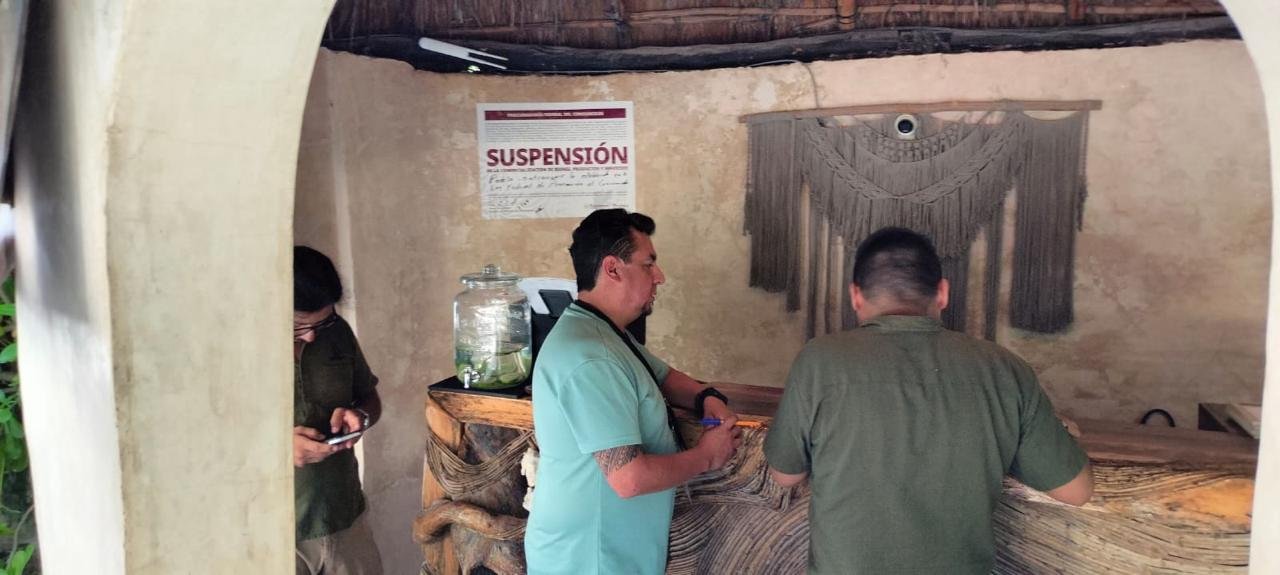Profeco officials conducting inspections at hotels in Tulum's Jaguar Park area