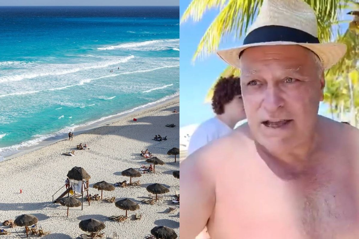 Tourist denouncing excesses at Isla Mujeres beach