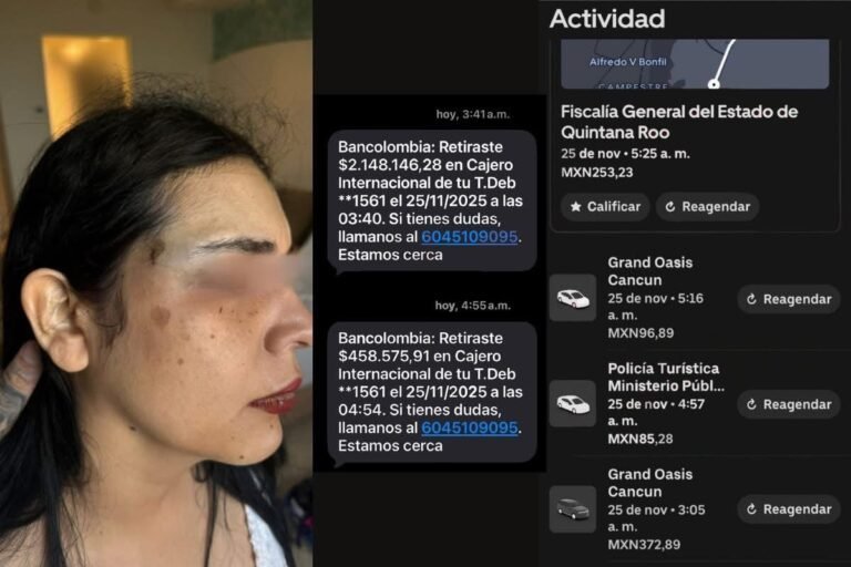 Tourist police officers on patrol in Cancún's Hotel Zone