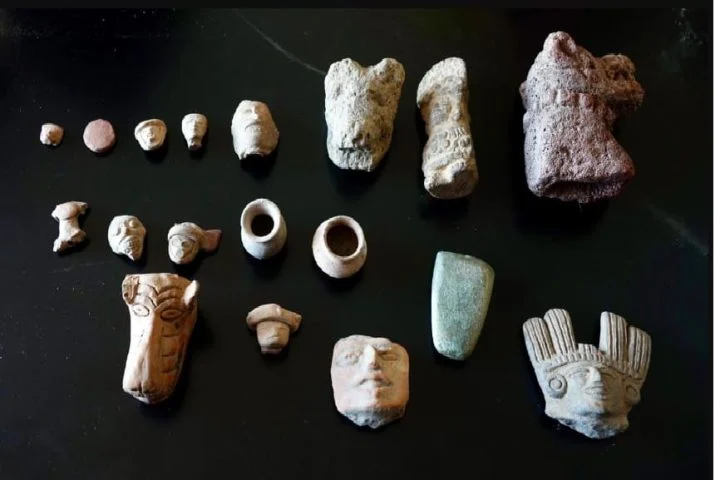 A collection of 52 archaeological artifacts returned to Mexico from the United States