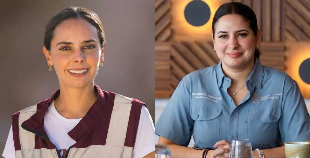 Ana Paty Peralta and Estefanía Mercado, mayors of Benito Juárez and Solidaridad municipalities in Quintana Roo
