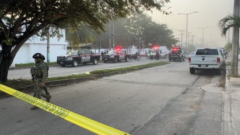 Scene of armed attack in Chetumal where a man was killed