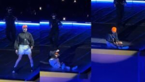 Bad Bunny Falls During First Concert at GNP Seguros Stadium in Mexico City