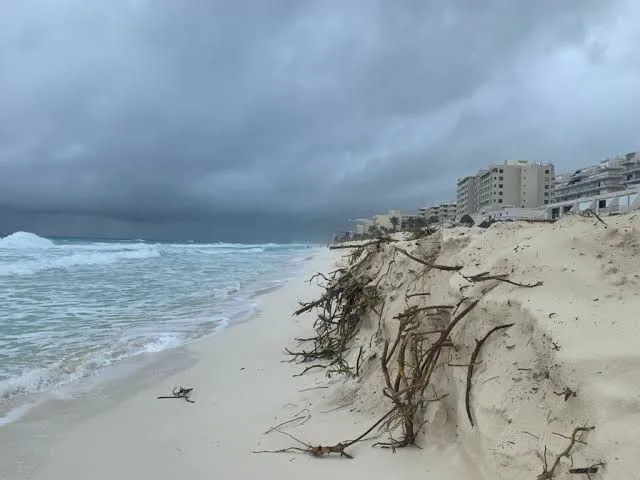 Coastal erosion and beach recovery efforts in Quintana Roo Mexico