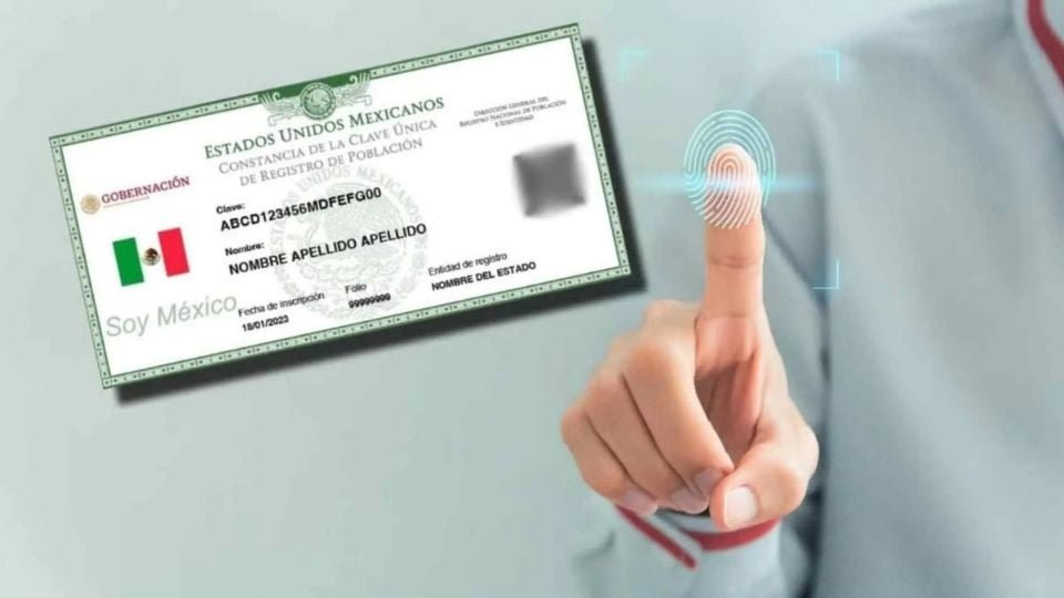 A person registering for biometric CURP at a RENAPO office in Quintana Roo