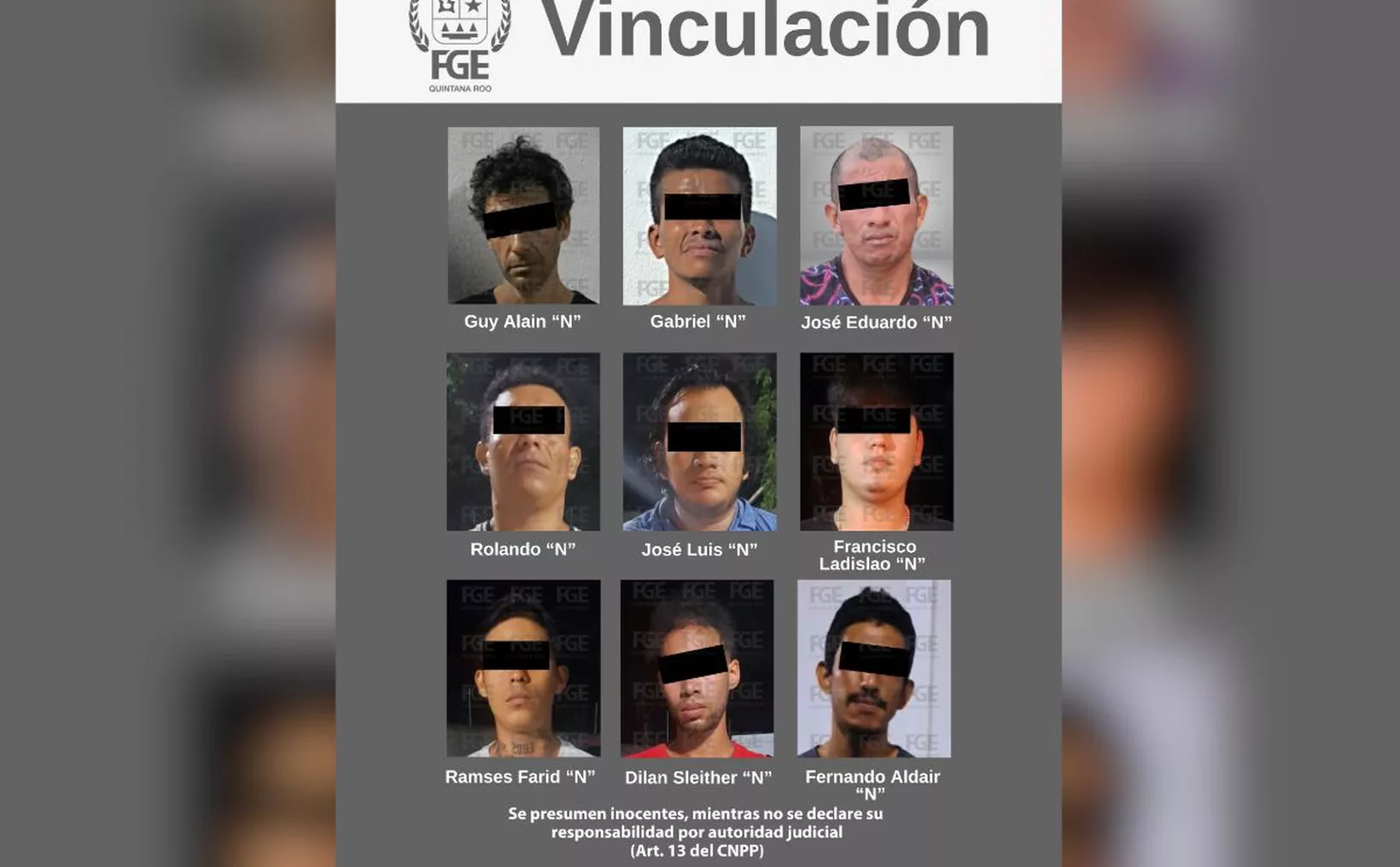 Police operation in Cancún resulting in drug trafficking arrests