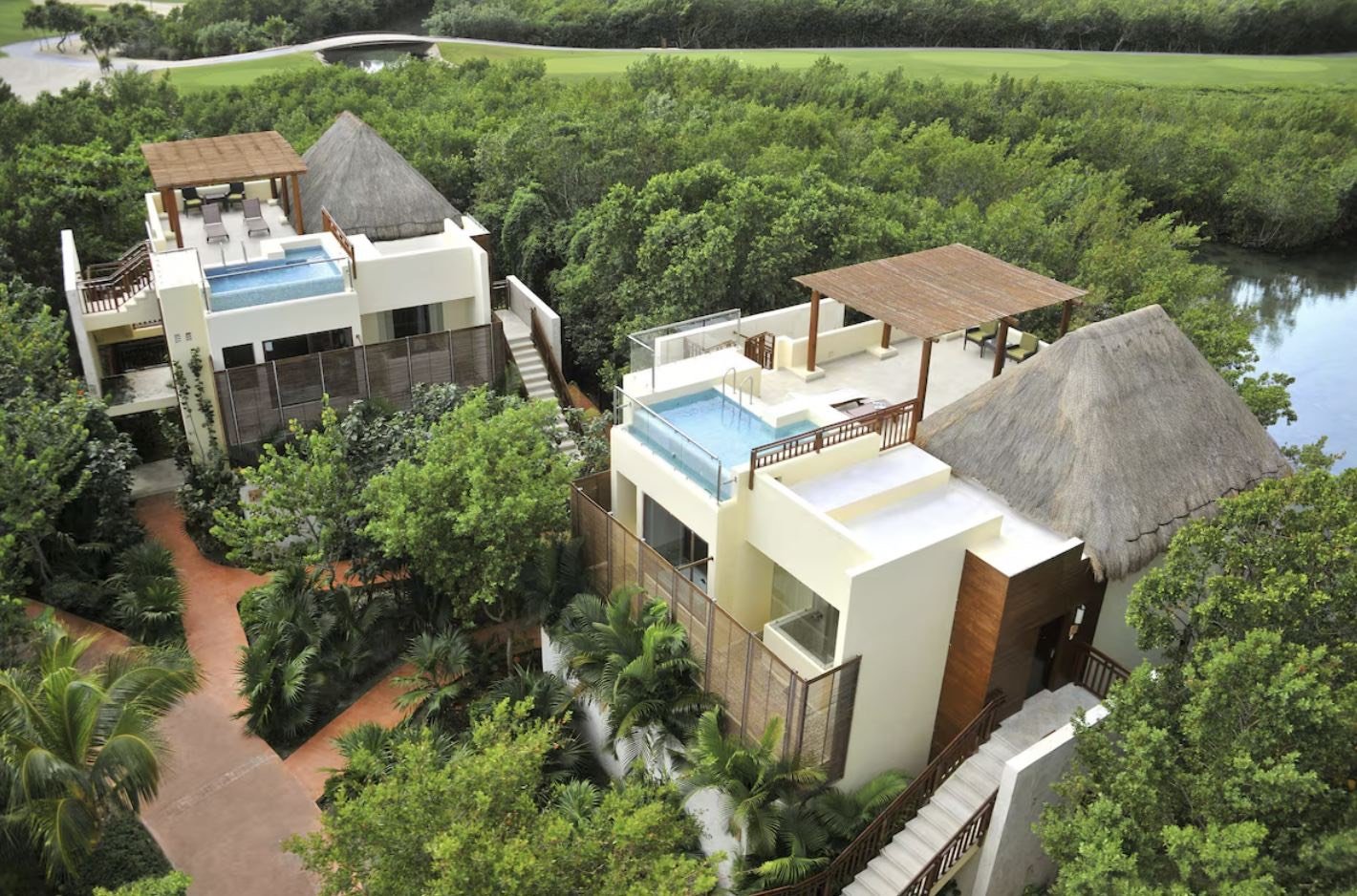 Aerial view of Cancun and Riviera Maya coastline being evaluated as World Cup training base