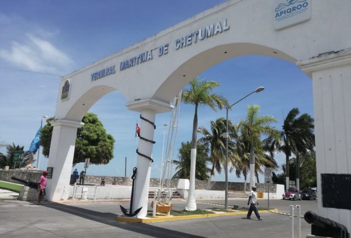 Exterior view of the Chetumal maritime terminal building