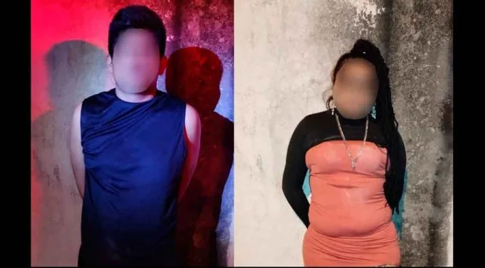 Police photo showing the scene where a couple attacked an Uber driver in Mérida