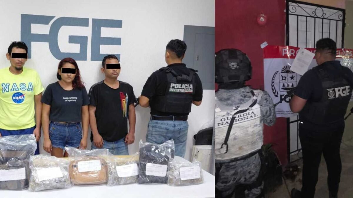 Detainees in drug operation in Playa del Carmen and Cancún