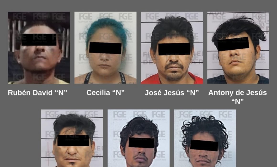 Seven individuals charged with drug trafficking in Cancún