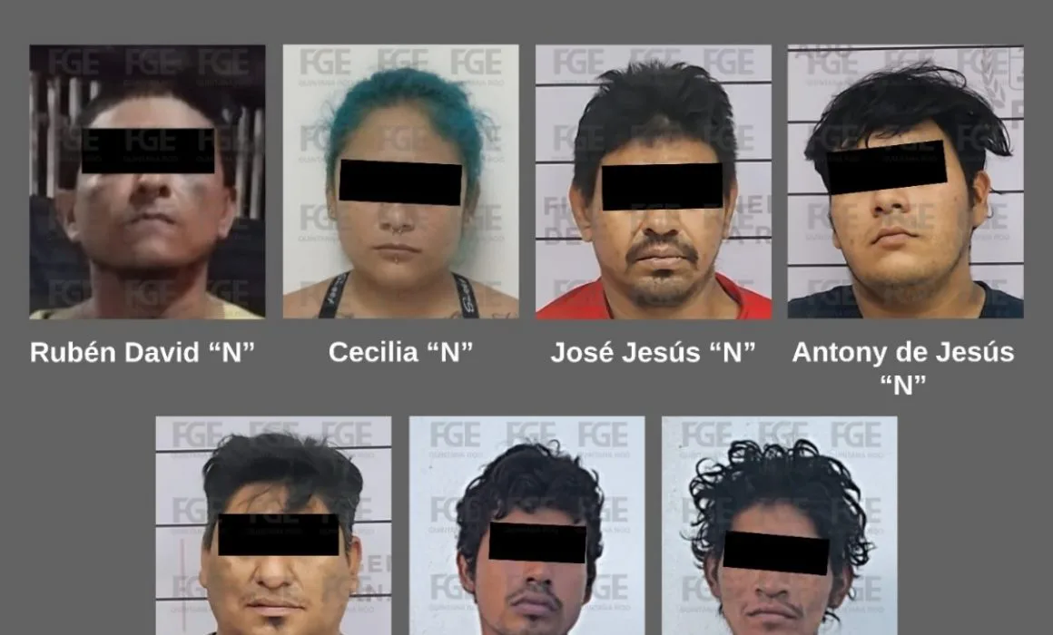 Seven individuals charged with drug trafficking in Cancún
