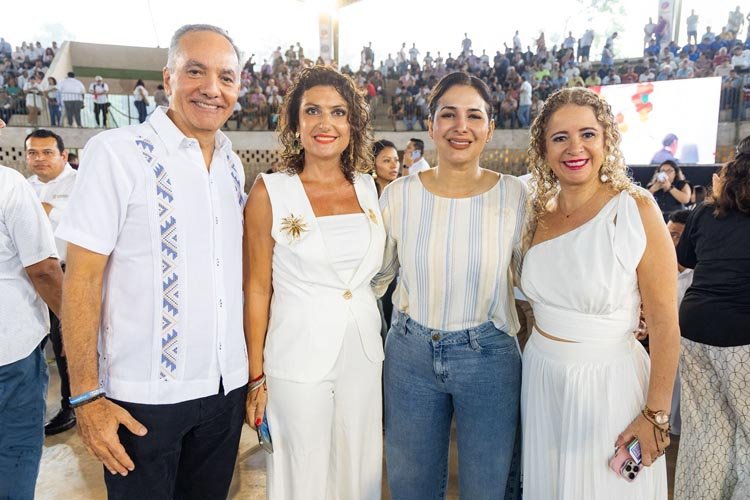 Estefanía Mercado at the presentation of Quintana Roo's 2050 Strategic Plan for Sustainable Development