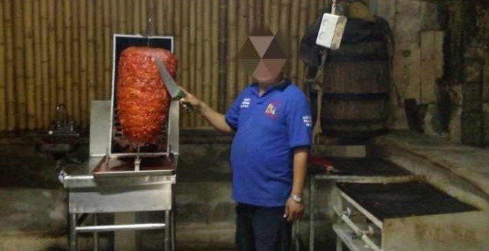 Scene related to the abduction of a taco vendor in Tuzik Felipe Carrillo Puerto