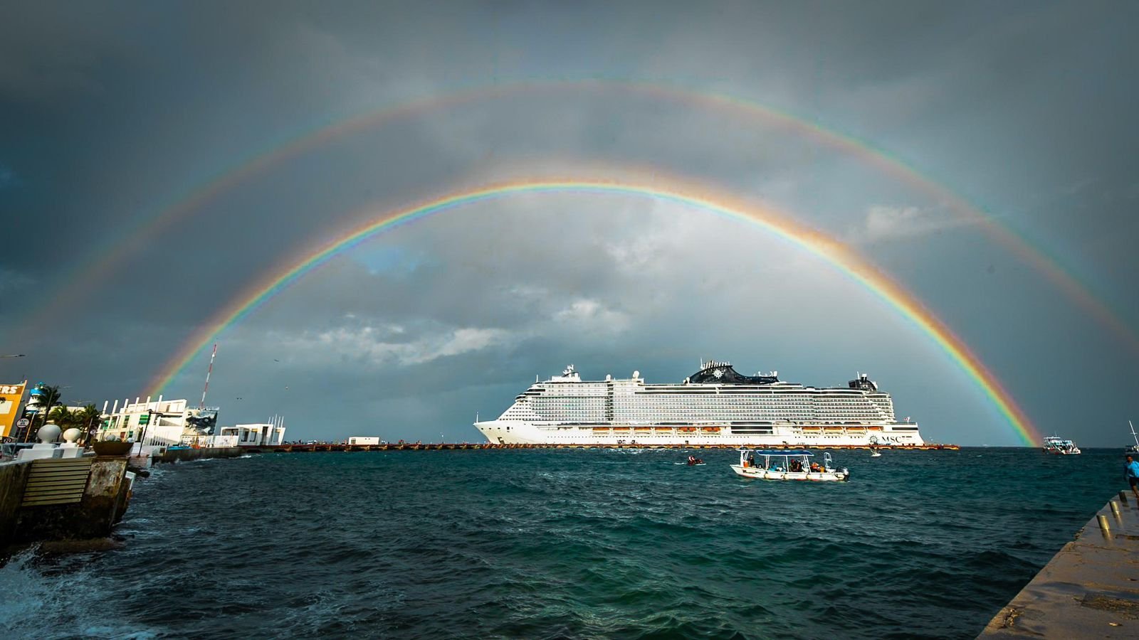 Governor Mara Lezama Espinosa announcing historic cruise tourism figures for Quintana Roo in 2025
