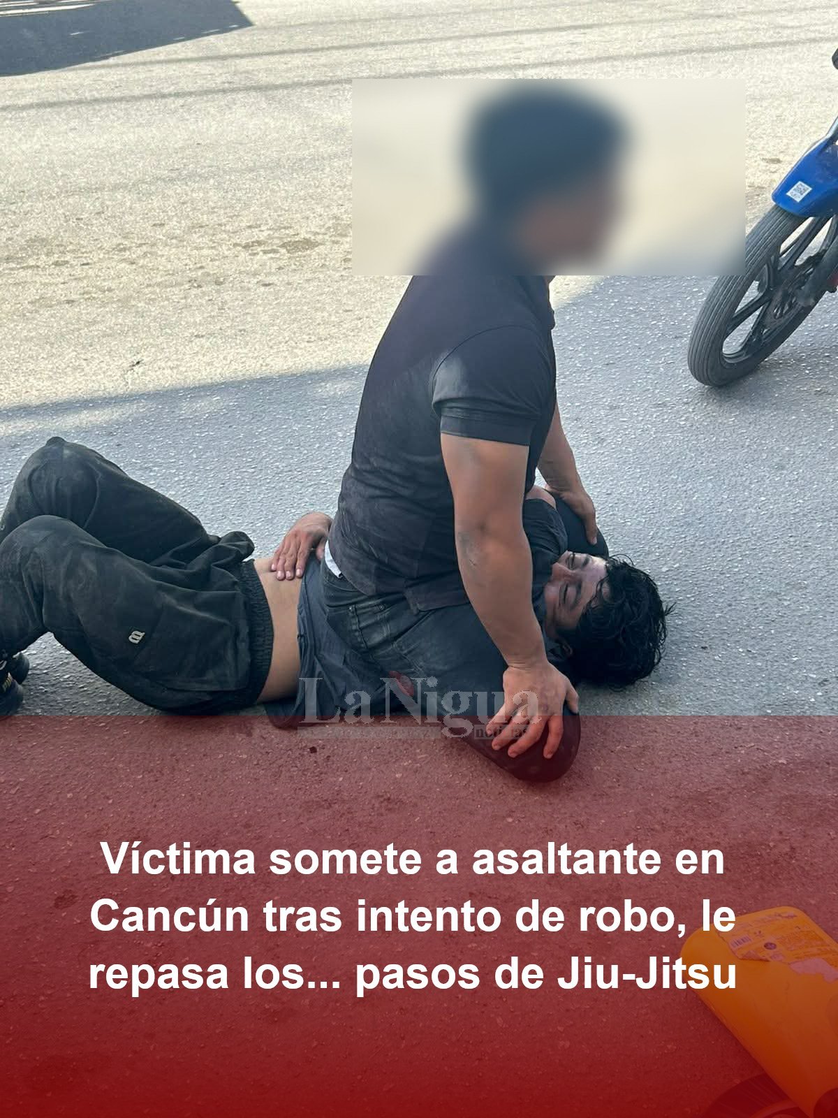 Jiu-Jitsu practitioner subdues robber during attempted theft in Cancún business