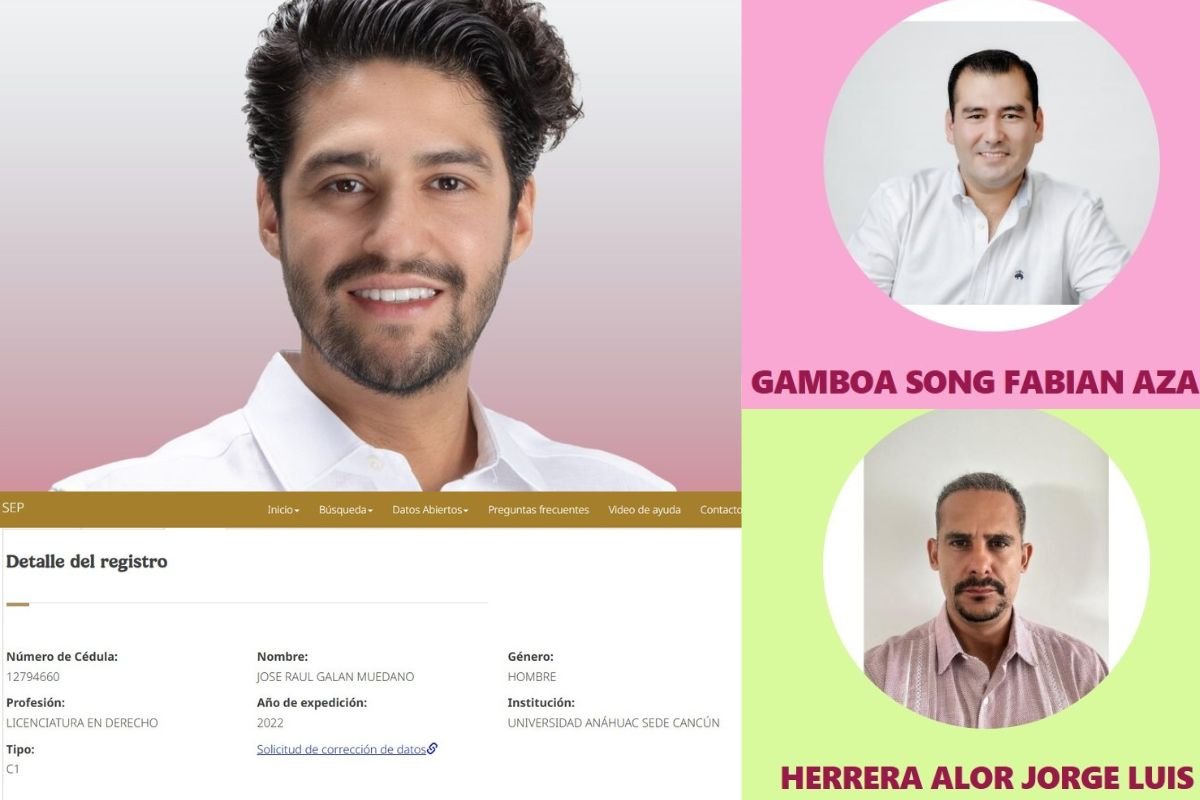 Illustration of judicial scales and Quintana Roo state symbol