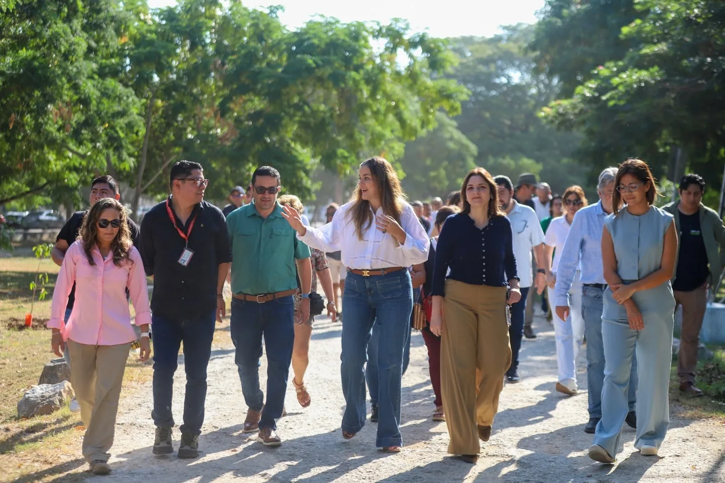 Construction site for Mérida's first urban bio-corridor in Poniente Ecological Park