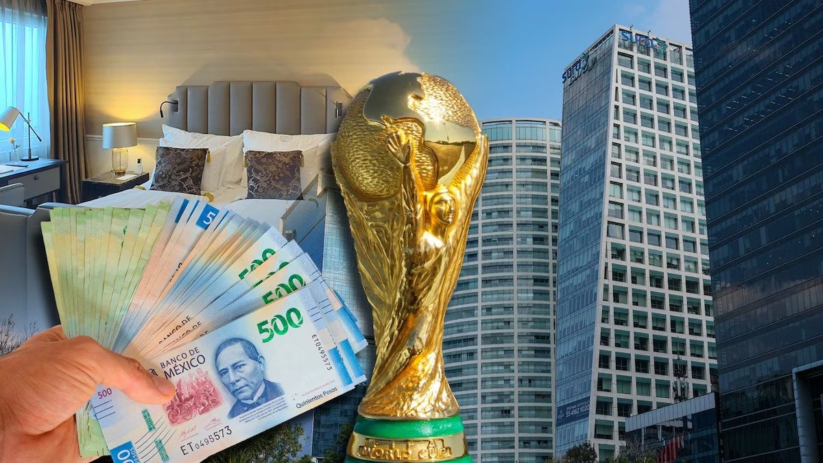 A hotel in Mexico City showing price increase for World Cup 2026