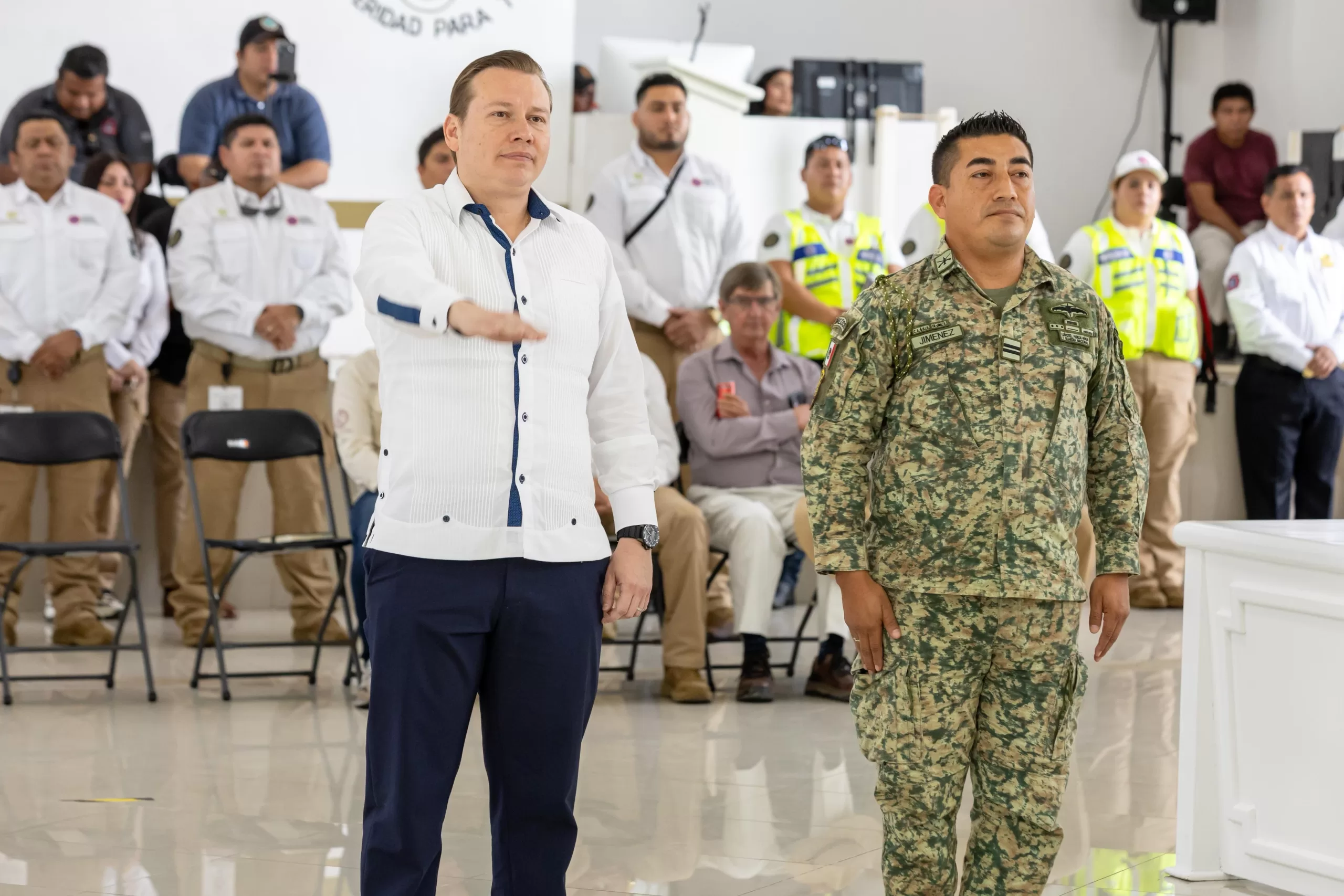 Civil Protection Council meeting in Playa del Carmen discussing emergency response strategies