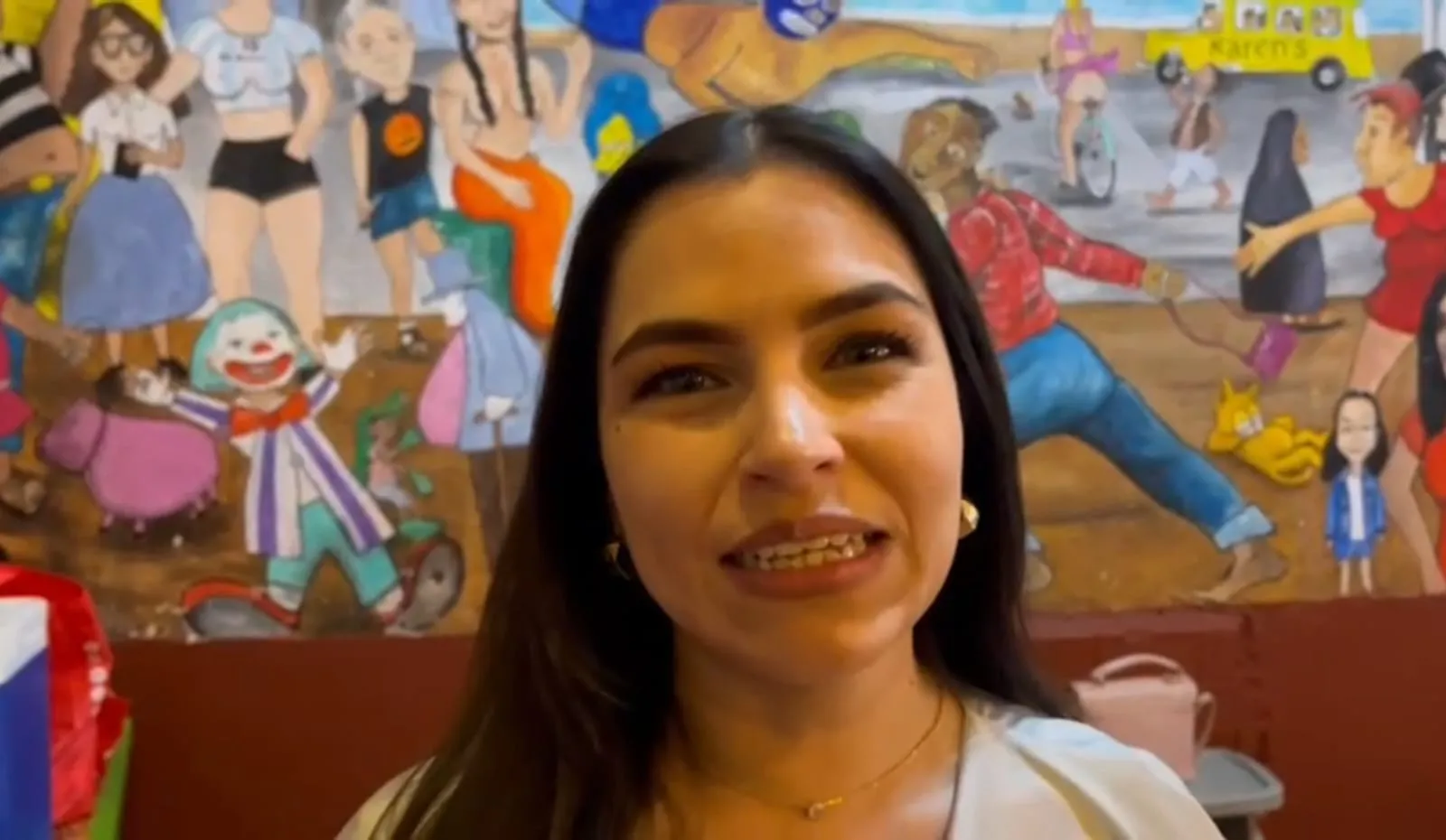 Aerial view of traffic in Playa del Carmen