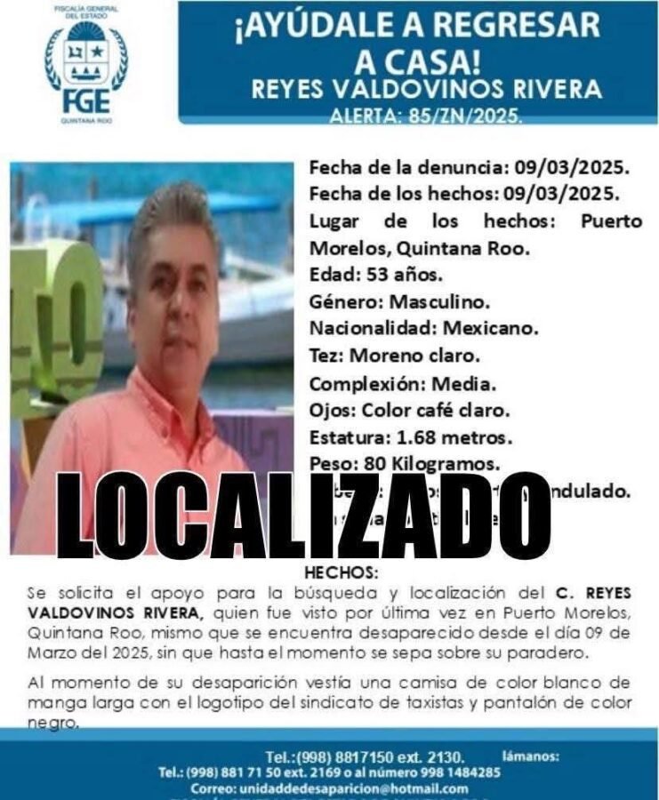 Reyes Valdovinos Rivera Puerto Morelos official found in clandestine graves