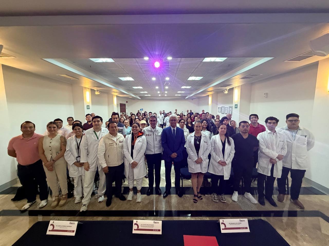 Health officials at the HIV prevention workshop in Quintana Roo