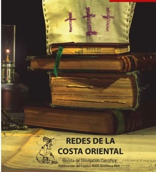 Cover of the INAH digital journal 'Redes de la Costa Oriental' featuring heritage imagery
