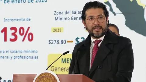 Secretary of Labor Marath Baruch Bolaños announces the 2026 minimum wage increase
