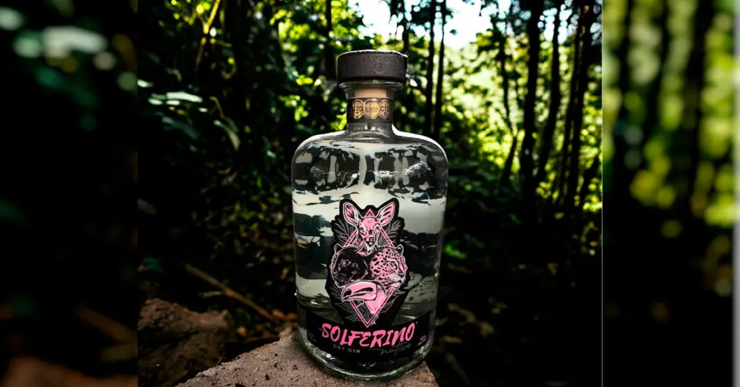 Solferino Native Dry Gin bottle recognized as best Mexican gin