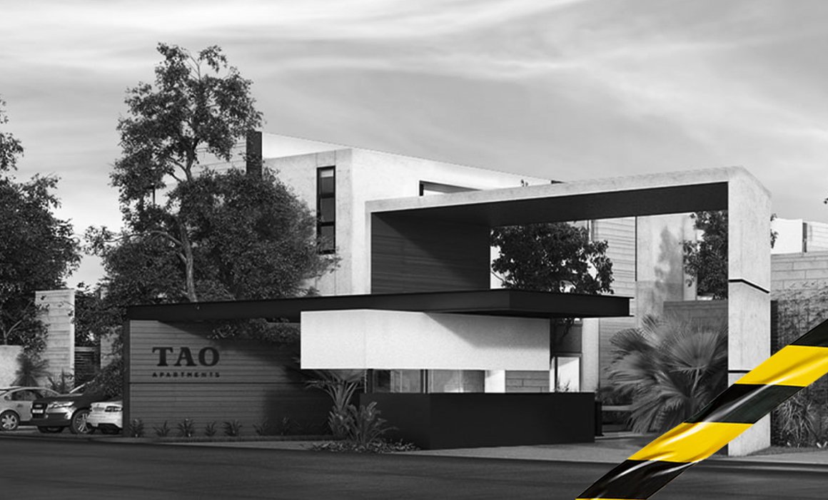 Exterior view of TAO Condominium apartments in Montebello, Mérida