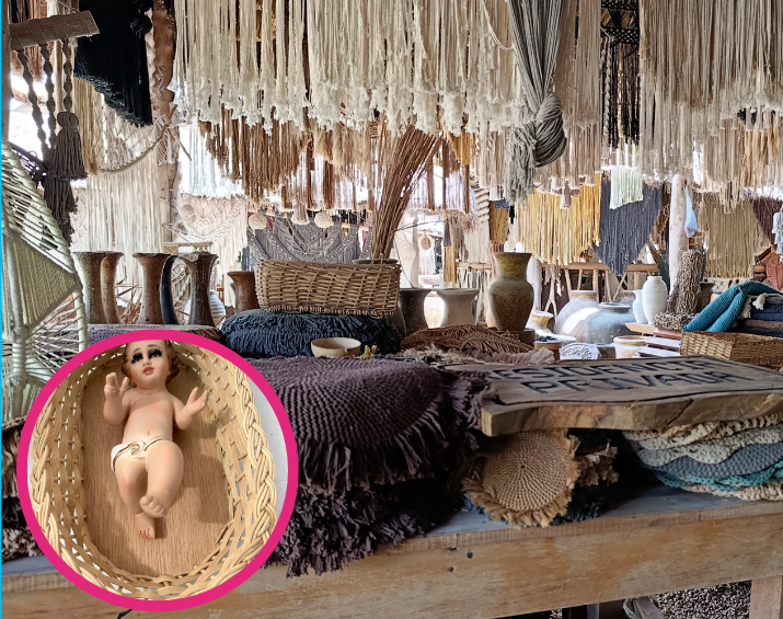 Artisans working on traditional nativity scenes in Tulum's Maya zone