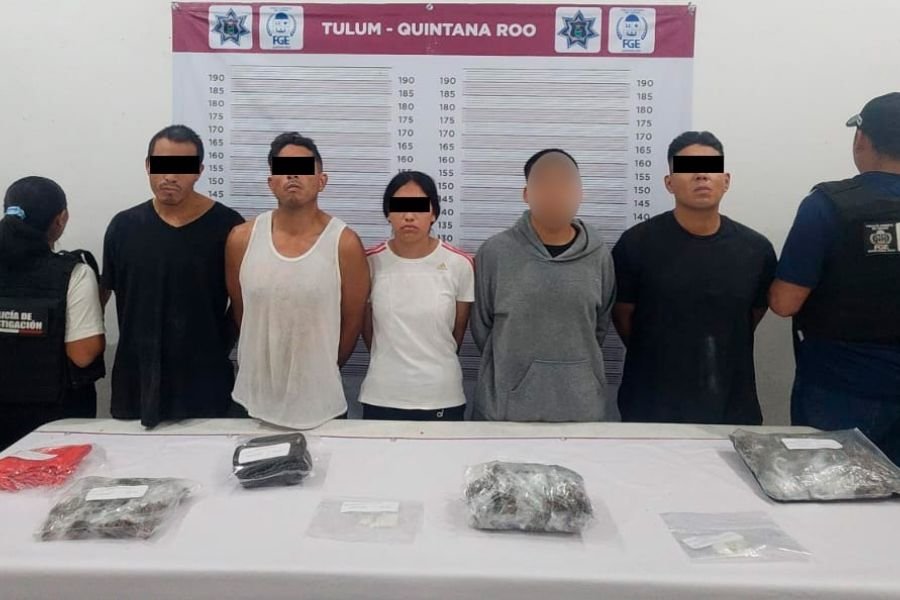 Police operation in Tulum resulting in drug seizures