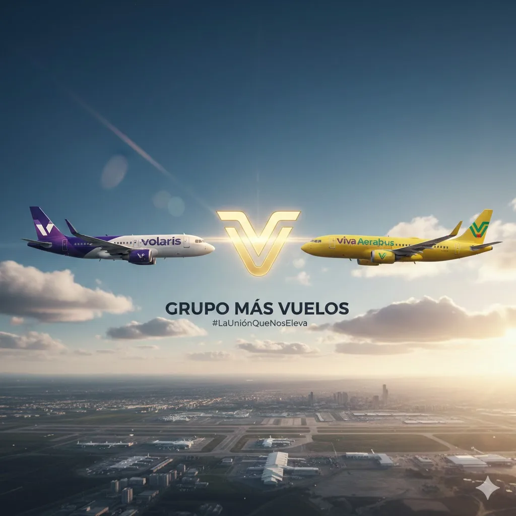 Announcement of Grupo Más Vuelos, the new corporate group formed by Volaris and Viva Aerobus