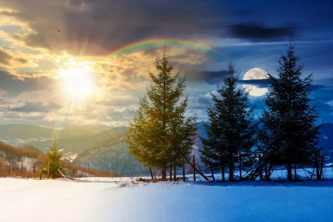 Winter solstice astronomical phenomenon marking start of winter in Mexico