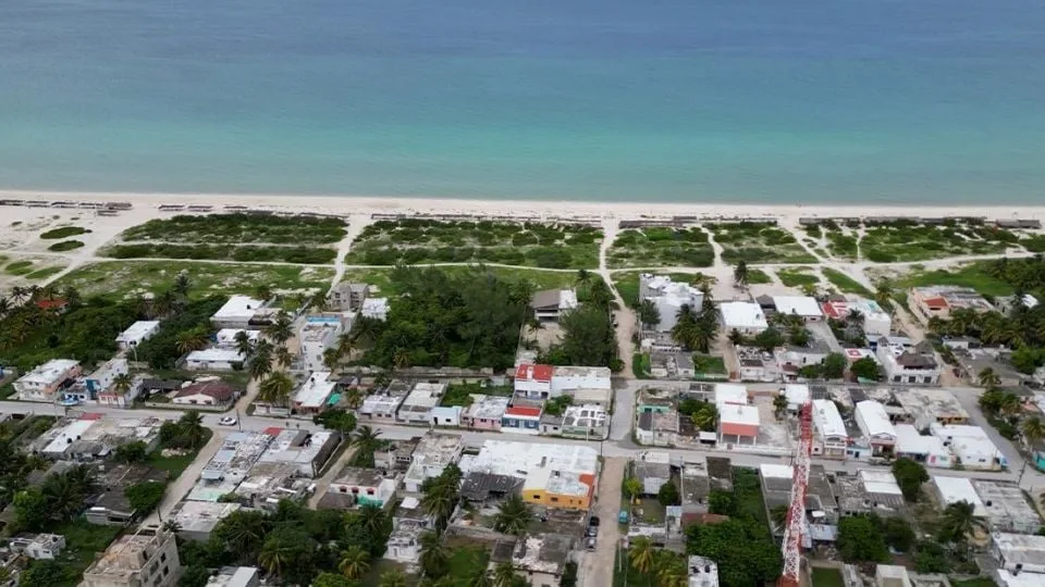 Map or document showing Yucatán land parcels involved in theft scheme