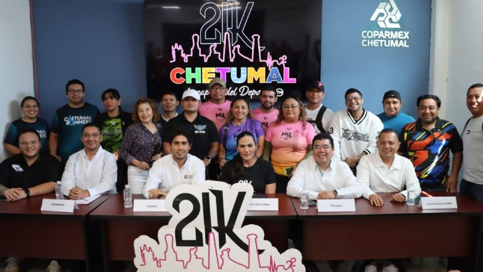 Sports authorities presenting the 2026 Sports Calendar in Chetumal