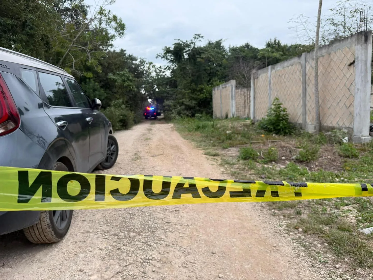 Scene from one of the violent incidents in Cancún