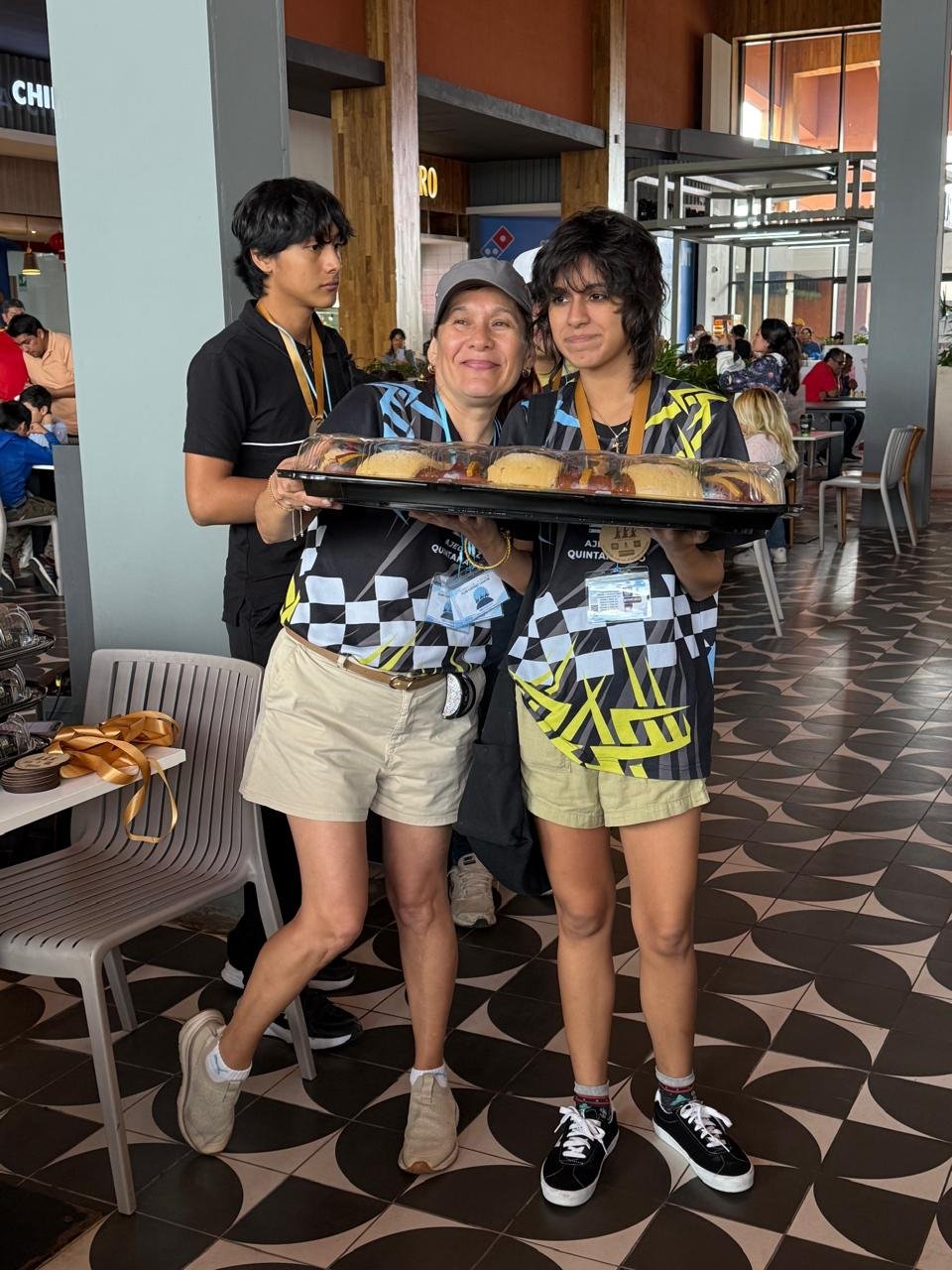 Chess players competing at the Rosca de Reyes tournament in Cancún